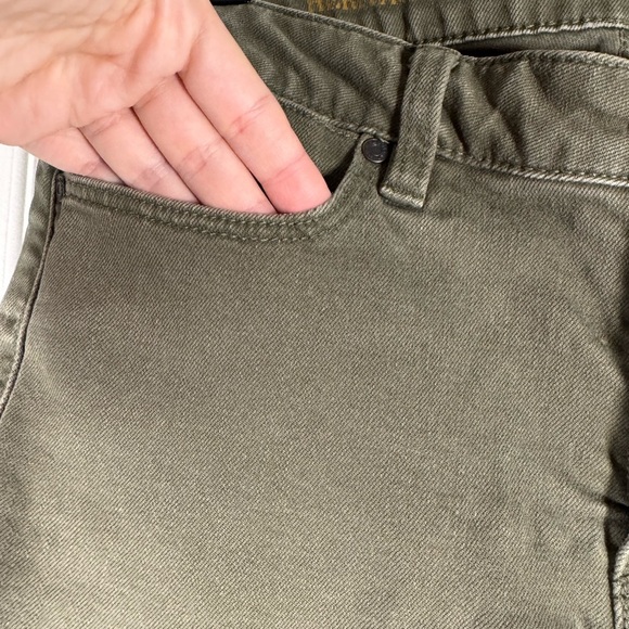 Talbots Heritage Ankle Straight Olive Green Denim Pants Size 6 Womens - Picture 6 of 9